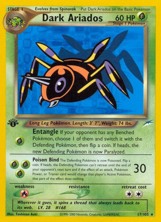 Pokemon Dark Ariados 17/105 Neo Destiny