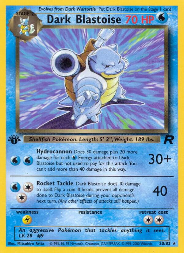 Pokemon Dark Blastoise #20 Team Rocket