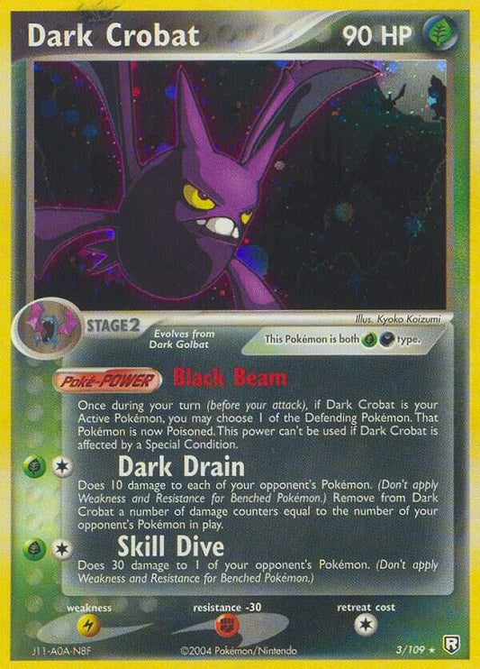 Pokemon Dark Crobat 3/109 Team Rocket Returns