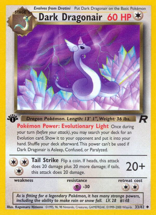 Pokemon Dark Dragonair #33 Team Rocket