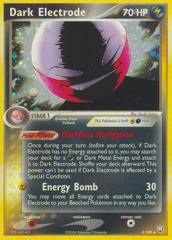 Pokemon Dark Electrode 4/109 Team Rocket Returns