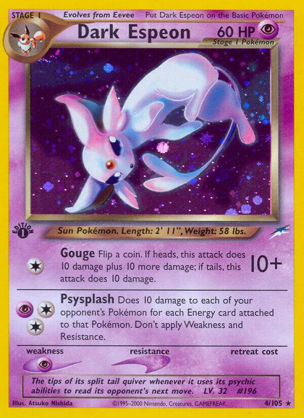 Pokemon Dark Espeon 4/105 Neo Destiny