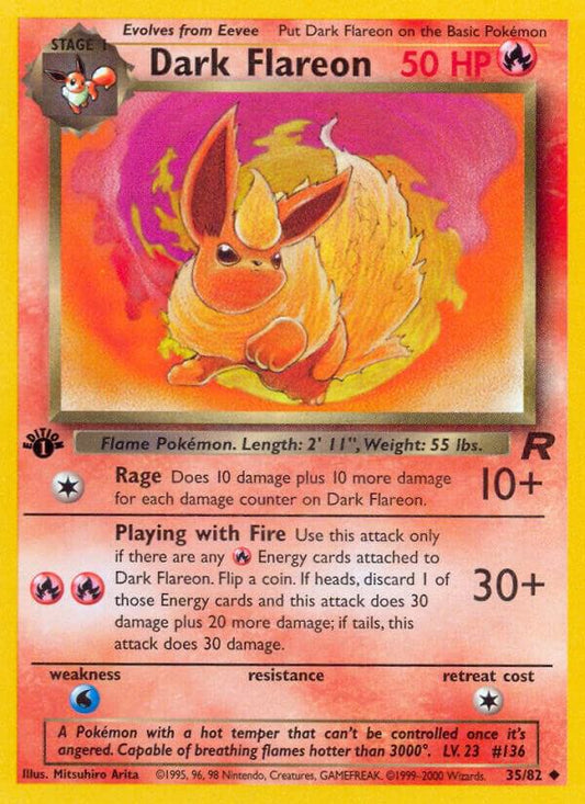Pokemon Dark Flareon #35 Team Rocket