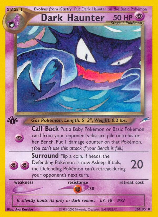 Pokemon Dark Haunter 36/105 Neo Destiny