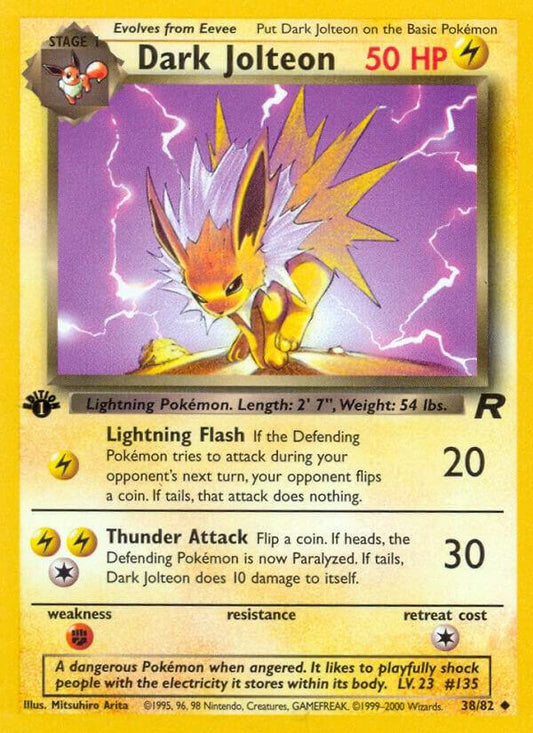Pokemon Dark Jolteon #38 Team Rocket