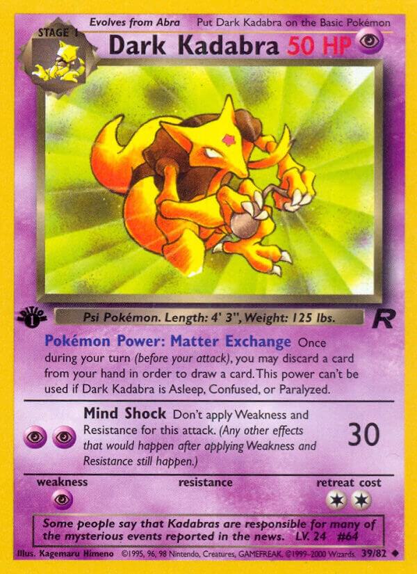 Pokemon Dark Kadabra #39 Team Rocket