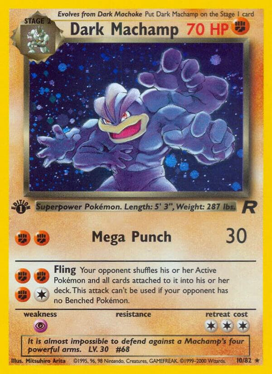 Pokemon Dark Machamp #10 Team Rocket