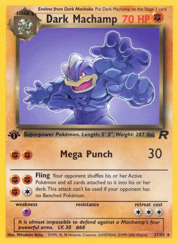 Pokemon Dark Machamp #27 Team Rocket