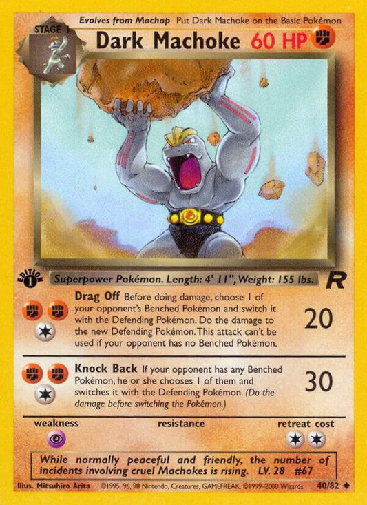 Pokemon Dark Machoke #40 Team Rocket