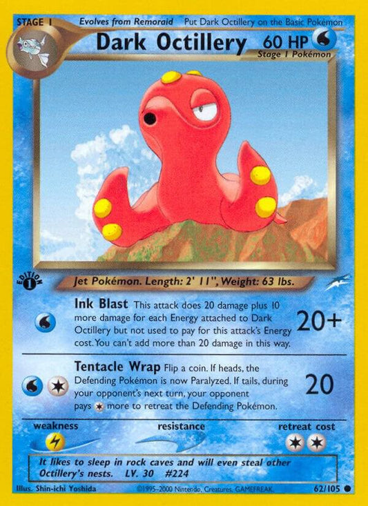 Pokemon Dark Octillery 62/105 Neo Destiny