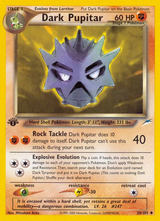 Pokemon Dark Pupitar 38/105 Neo Destiny