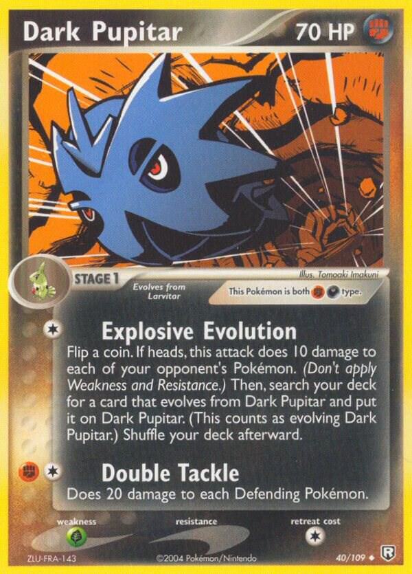 Pokemon Dark Pupitar 40/109 Team Rocket Returns