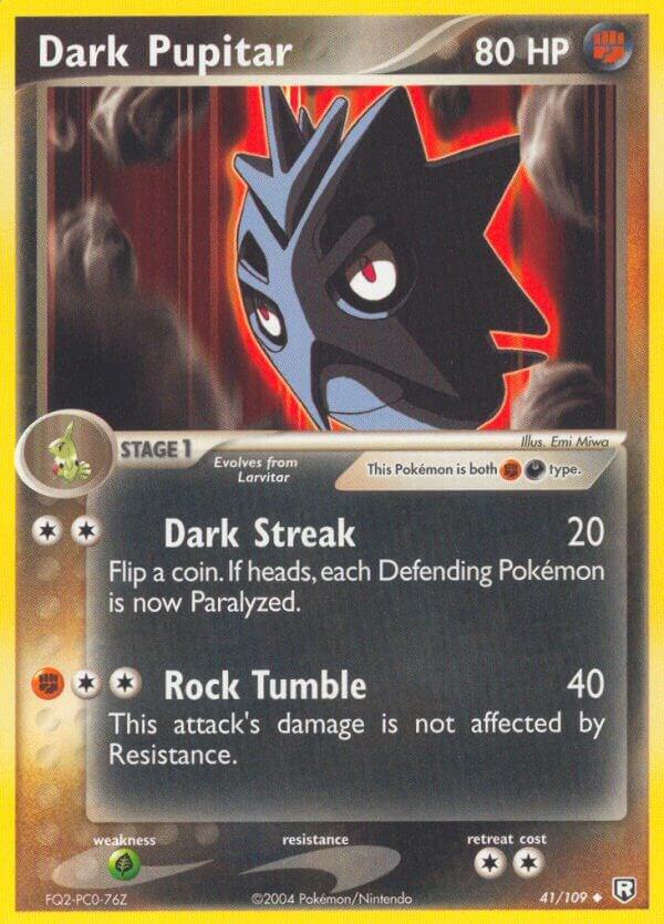 Pokemon Dark Pupitar 41/109 Team Rocket Returns