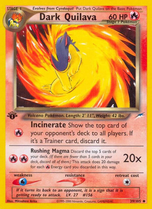 Pokemon Dark Quilava 39/105 Neo Destiny