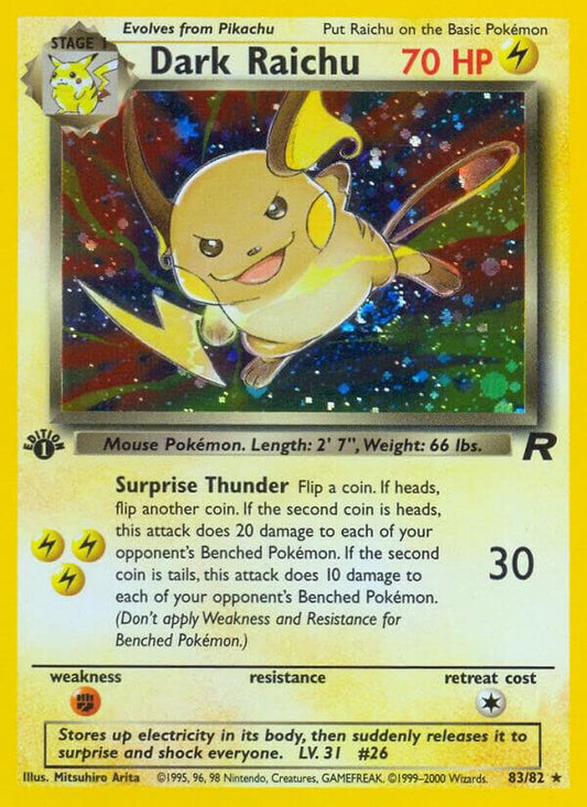 Pokemon Dark Raichu #83 Team Rocket