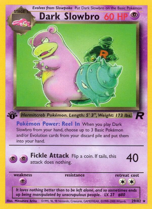 Pokemon Dark Slowbro #29 Team Rocket