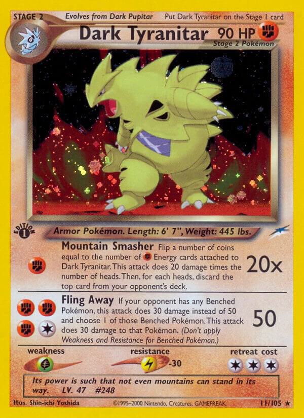 Pokemon Dark Tyranitar 11/105 Neo Destiny