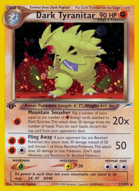 Pokemon Dark Tyranitar 11/105 Neo Destiny