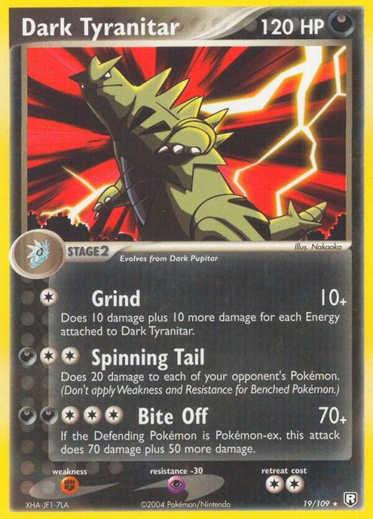 Pokemon Dark Tyranitar 19/109 Team Rocket Returns