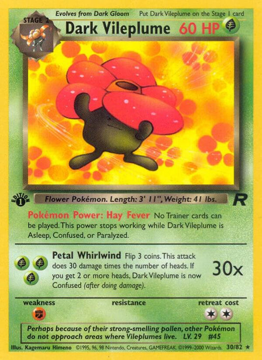 Pokemon Dark Vileplume #30 Team Rocket