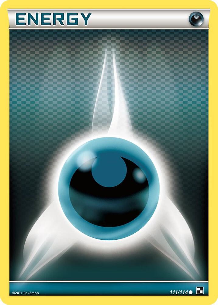 Pokemon Darkness Energy 111/114 Black & White