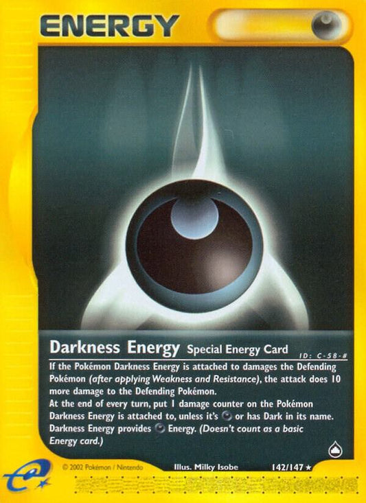 Pokemon DarknessEnergy 142/147 Aquapolis