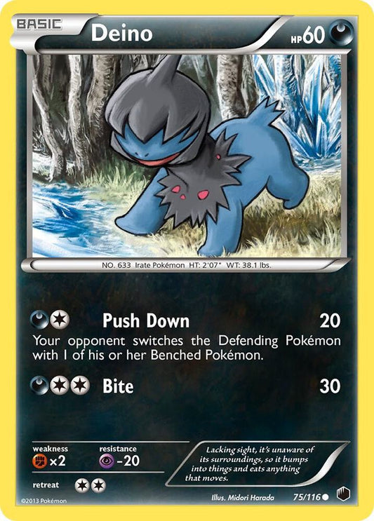 Pokemon Deino 75/116 Plasma Freeze