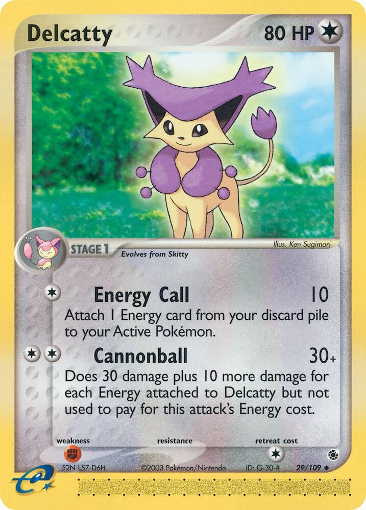 Pokemon Delcatty 29/109 EX Ruby & Sapphire
