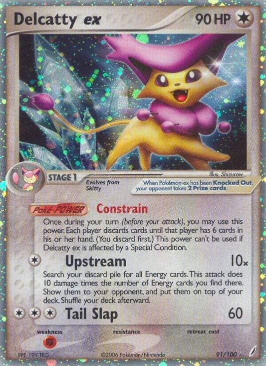 Pokemon Delcatty ex 91/100 Crystal Guardians