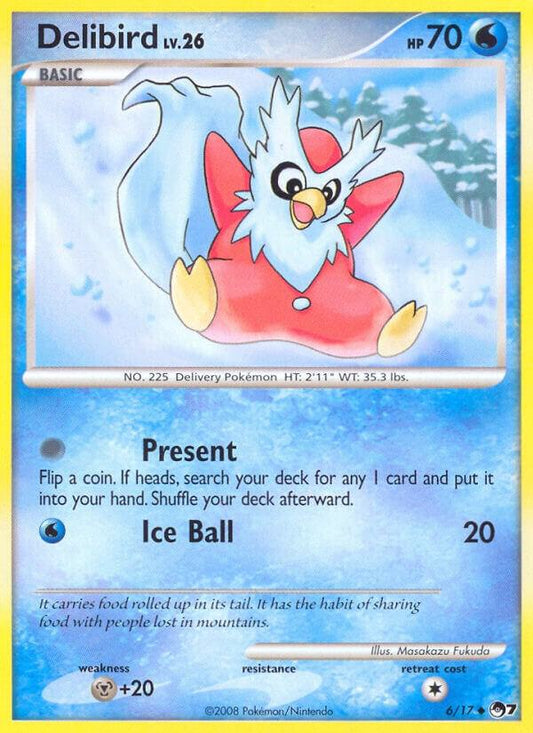 Pokemon Delibird 6/17 POP Series 7