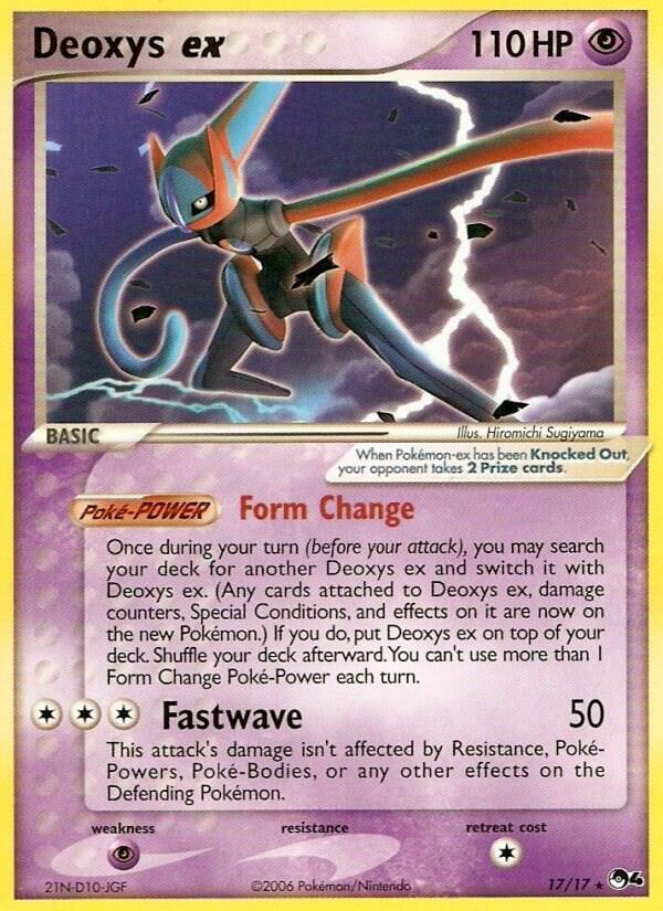 Pokemon Deoxys ex Speed 17/17 POP Series 4