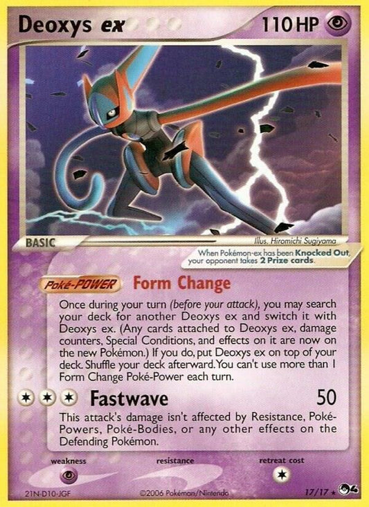 Pokemon Deoxys ex Speed 17/17 POP Series 4