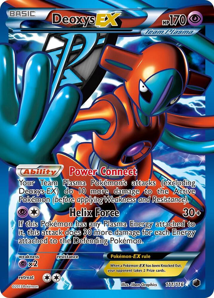 Pokemon Deoxys EX 111/116 Plasma Freeze