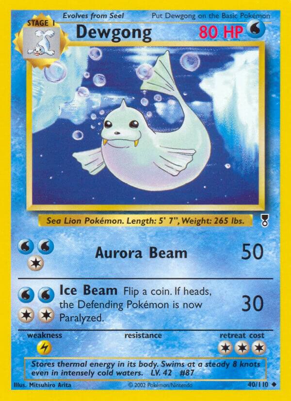 Pokemon Dewgong 40/110 Legendary Collection