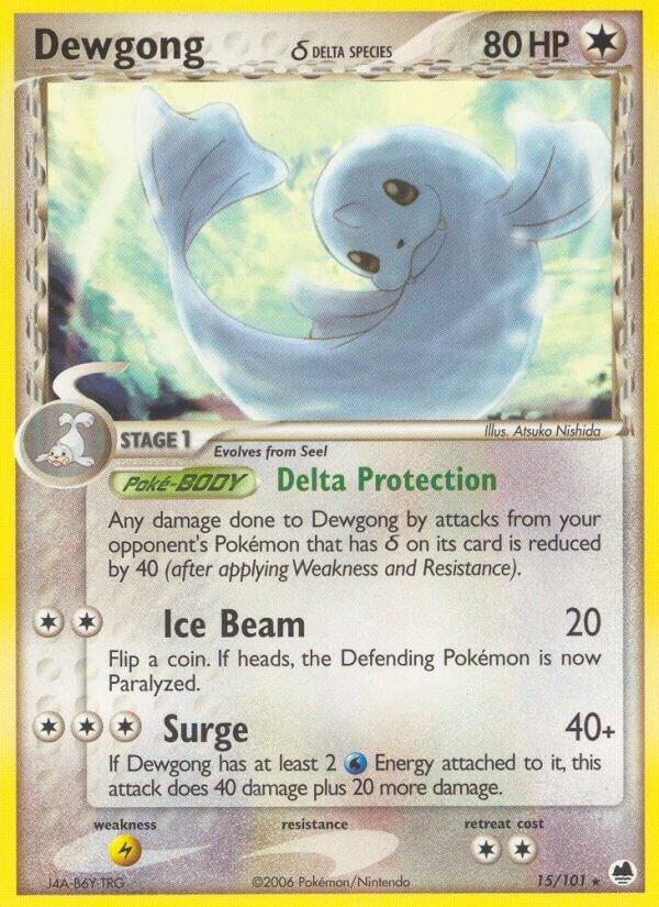 Pokemon Dewgong δ 15/101 Dragon Frontiers