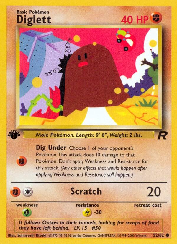 Pokemon Diglett #52 Team Rocket