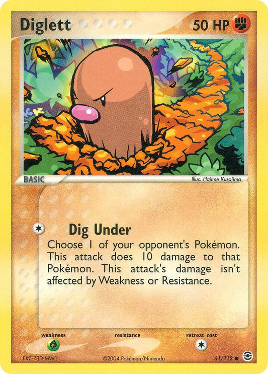 Pokemon Diglett 61/112 FireRed & LeafGreen