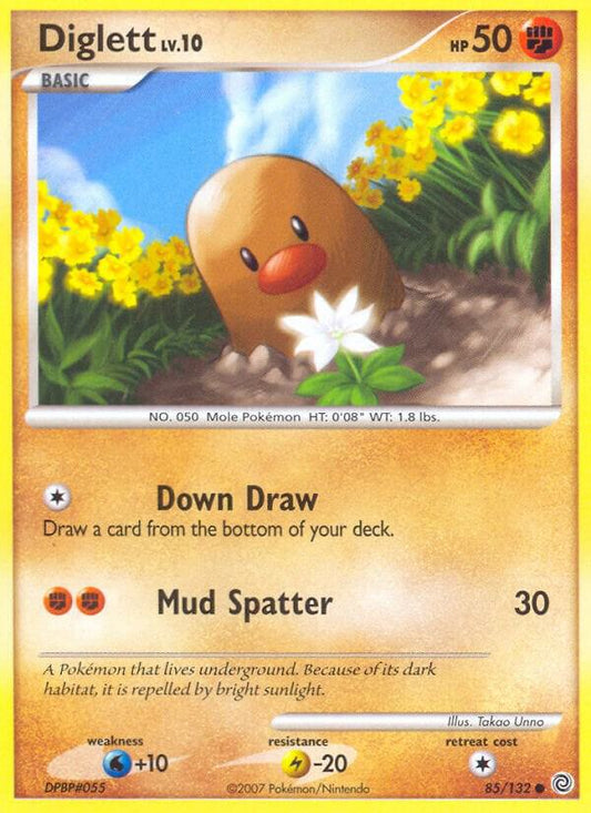 Pokemon Diglett 85/132 Secret Wonders