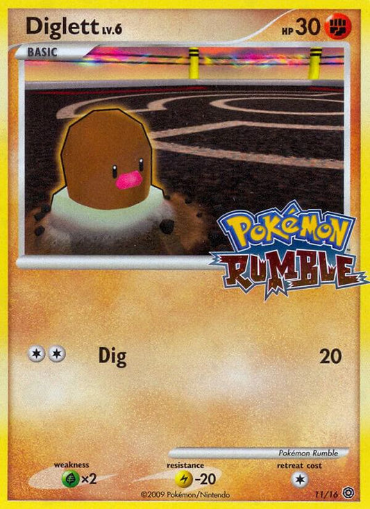 Pokemon Diglett 11/16 Pokémon Rumble