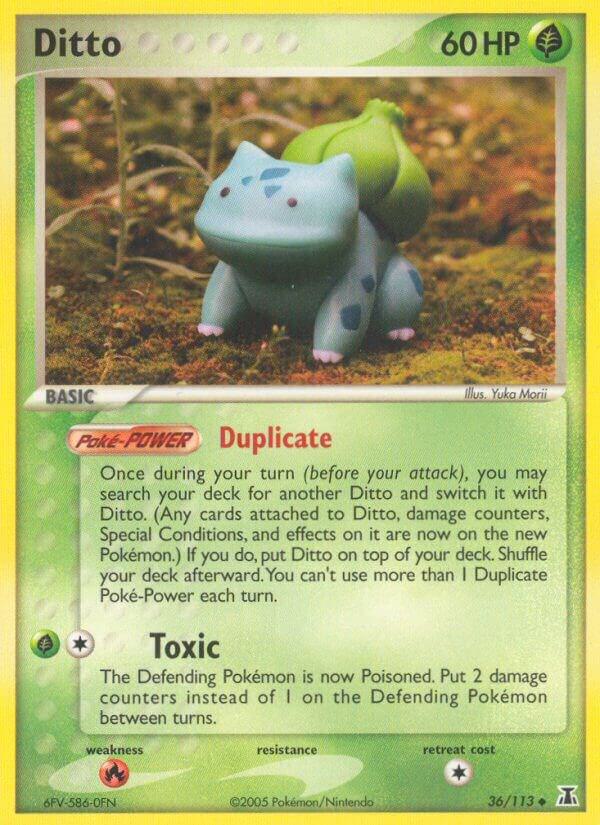 Pokemon Ditto [Bulbasaur] 36/113 Delta Species