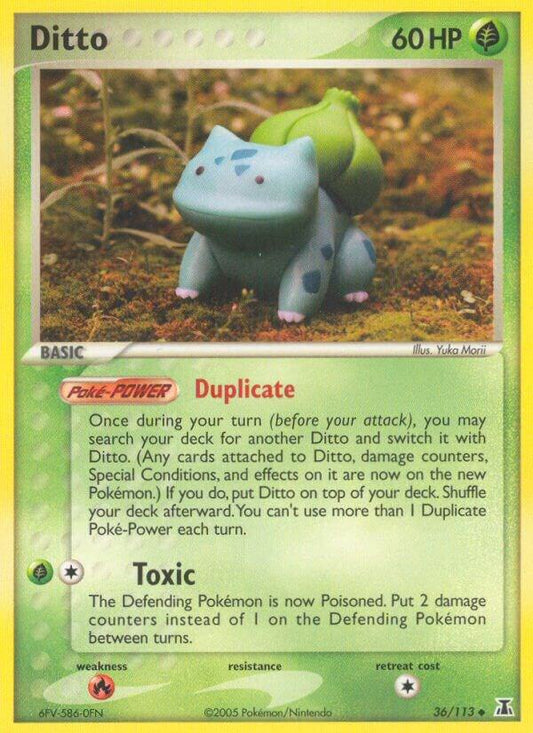 Pokemon Ditto [Bulbasaur] 36/113 Delta Species