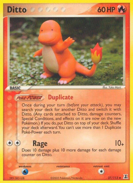 Pokemon Ditto [Charmander] 37/113 Delta Species