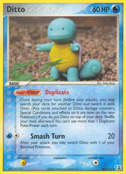 Pokemon Ditto [Squirtle] 40/113 Delta Species