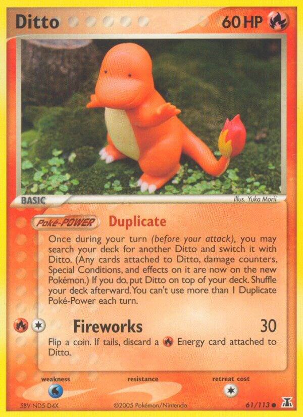 Pokemon Ditto [Charmander] 61/113 Delta Species