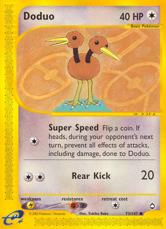 Pokemon Doduo 73/147 Aquapolis