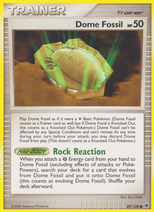 Pokemon Dome Fossil 89/100 Majestic Dawn