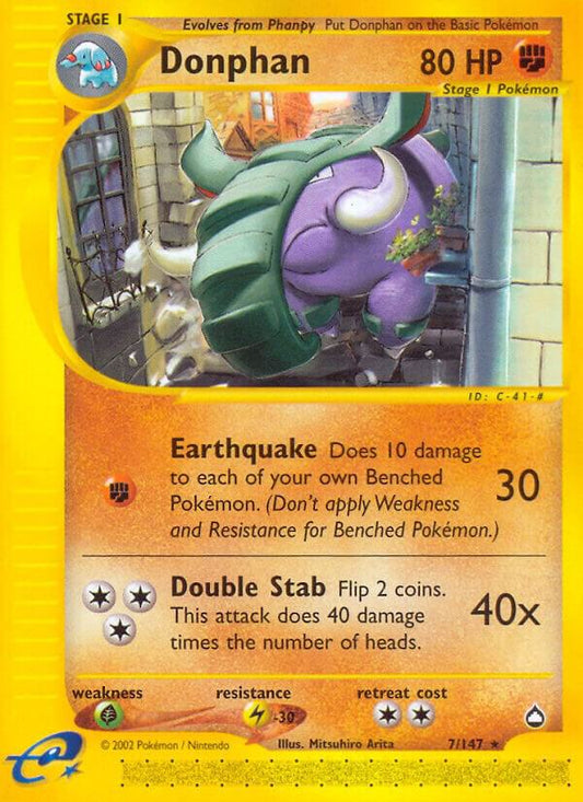 Pokemon Donphan 7/147 Aquapolis