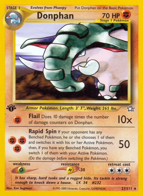 Pokemon Donphan # 21 Neo Genesis