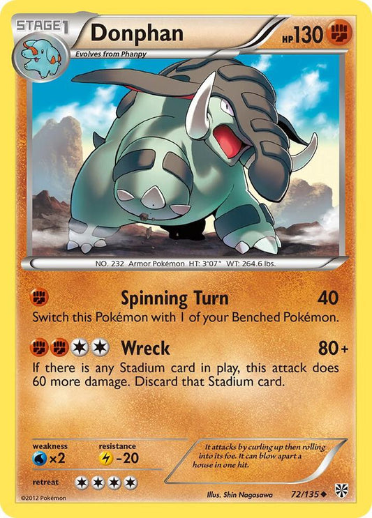 Pokemon Donphan 72/135 Plasma Storm