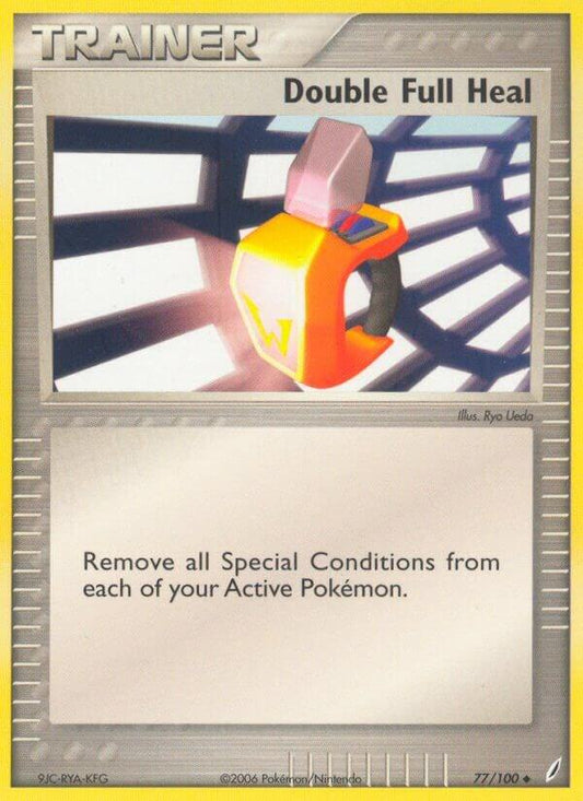 Pokemon Double Full Heal 77/100 Crystal Guardians